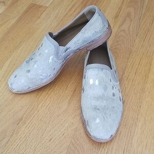 Trask Ali Metallic Calf Hair Loafers Flats